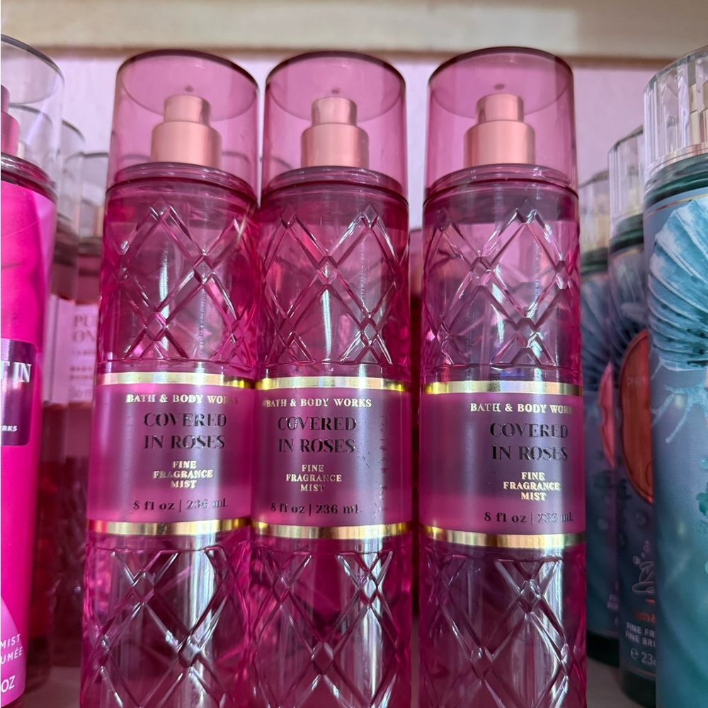 3 Bath & Body Works  Covered in Roses Mist